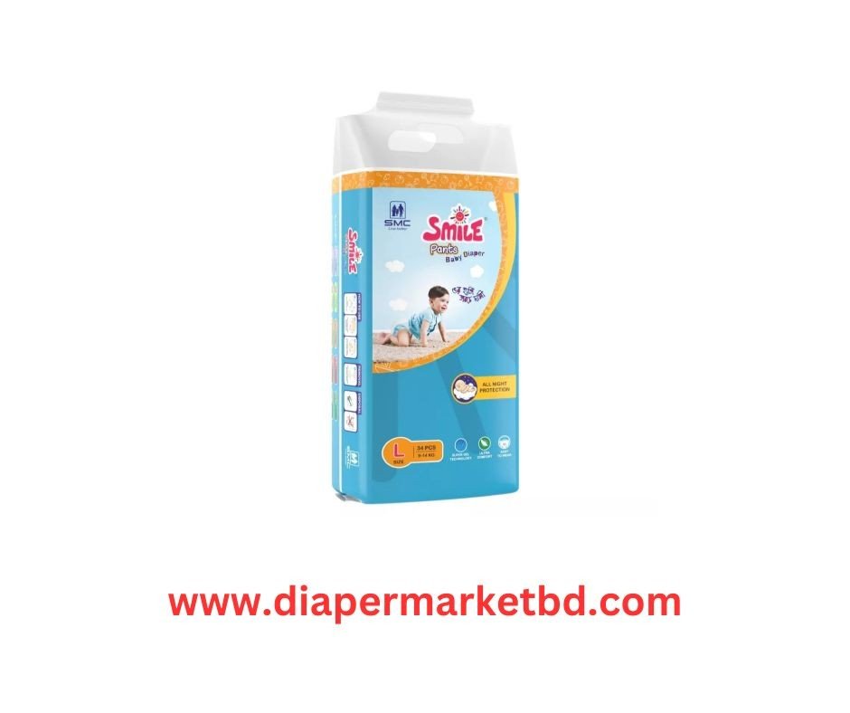 Smile Pants Diaper Large (9-14kg) 34 pcs