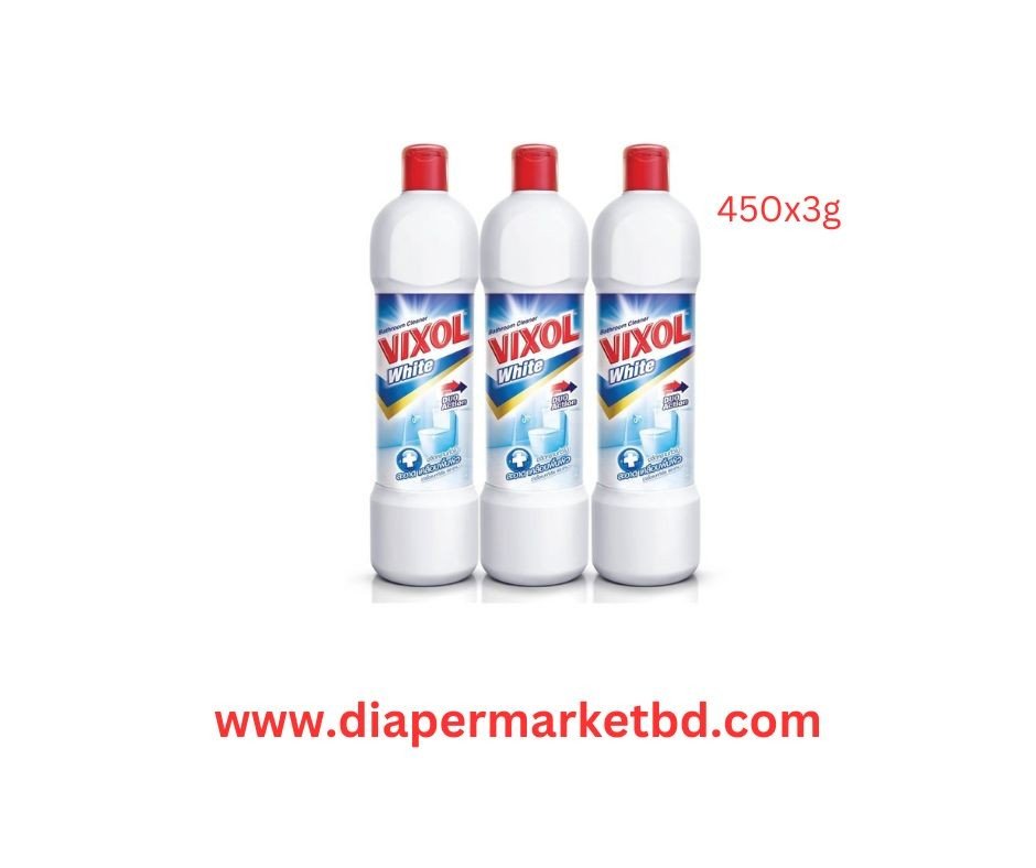 Vixol Bathroom Cleaner White (450x3)ml Combo Thailand