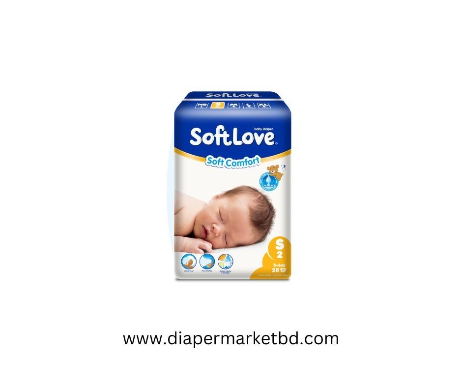 Softlove Soft Comfort Baby Diaper Small 28 Pcs