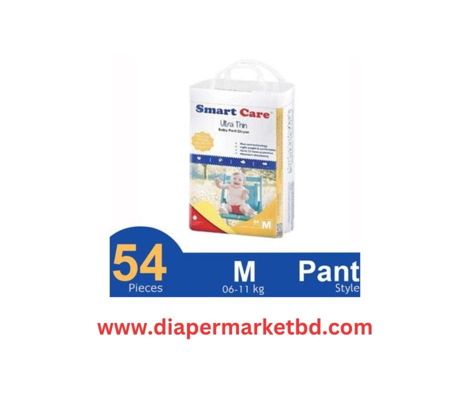 Smartcare Ultra Thin Baby Pant Diaper M size 54 Pcs