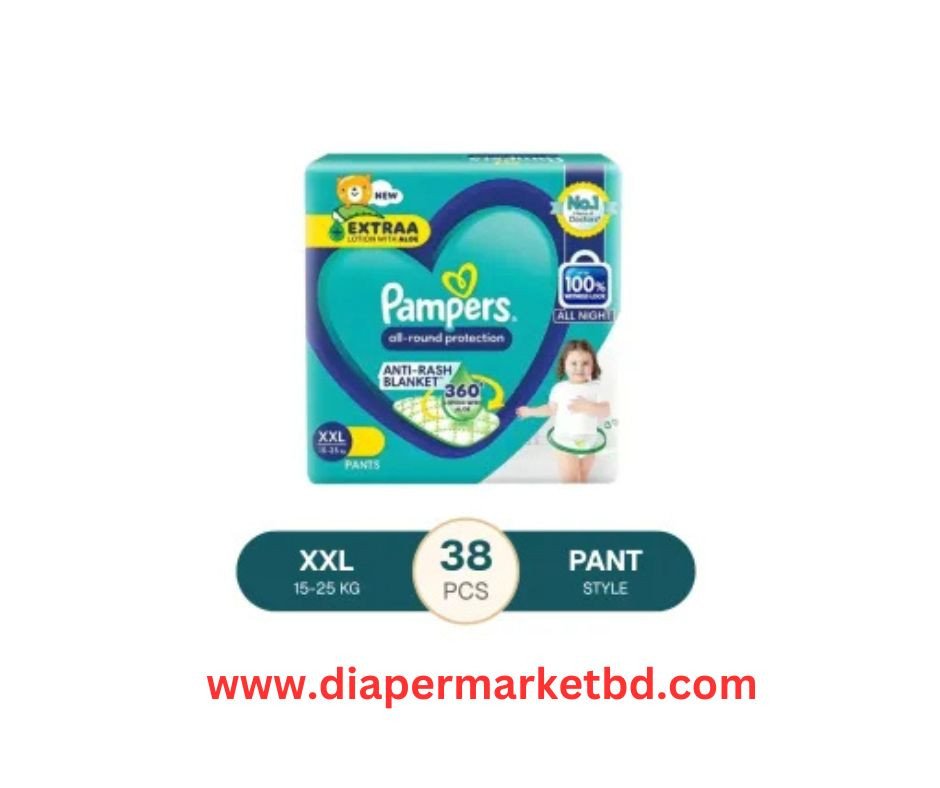 Pampers All Round Protection Diaper Pant XXL 15-25 kg 38 Pcs Pack