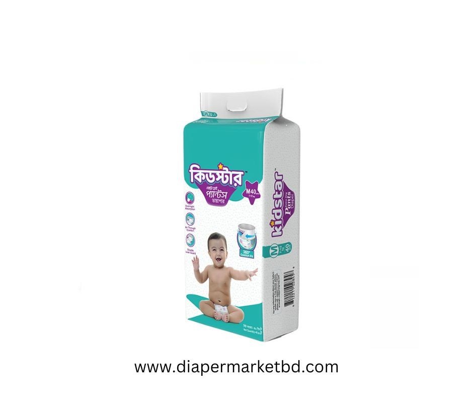 Kidstar Pant Diaper Medium Size 40 Pcs