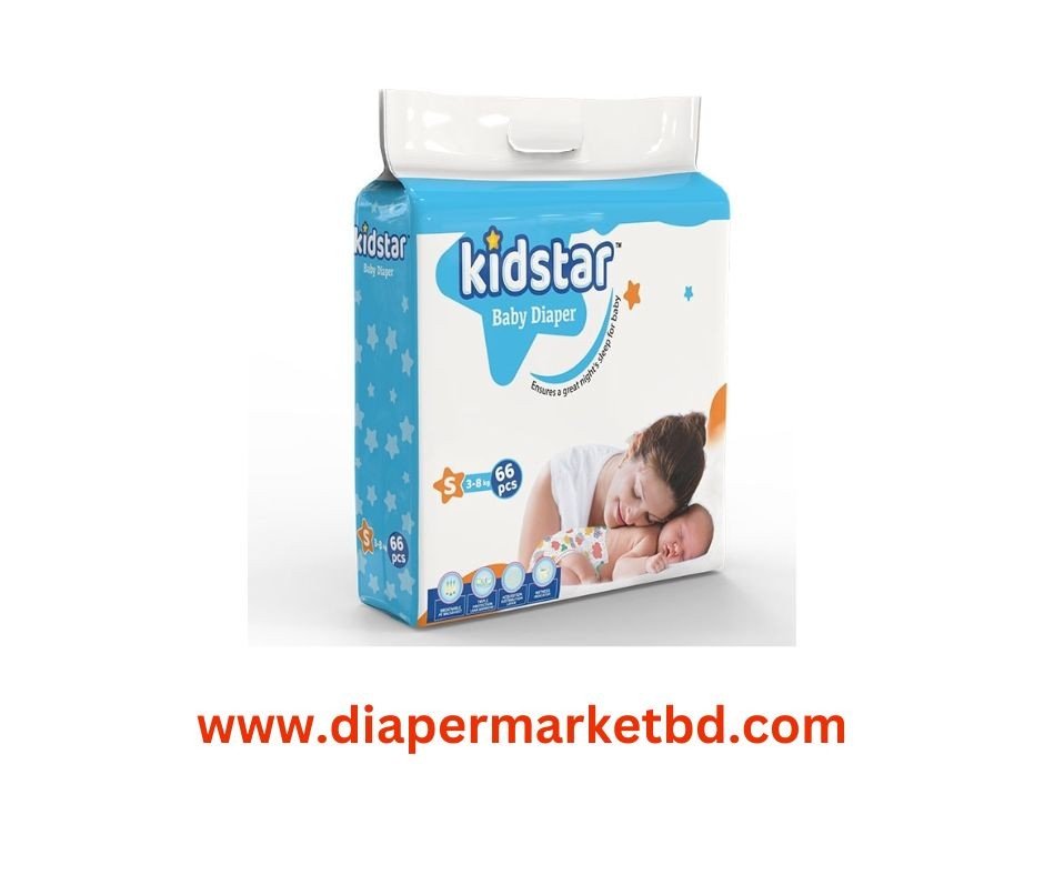 Kidstar Baby Diaper Small (3-8)kg 66pcs