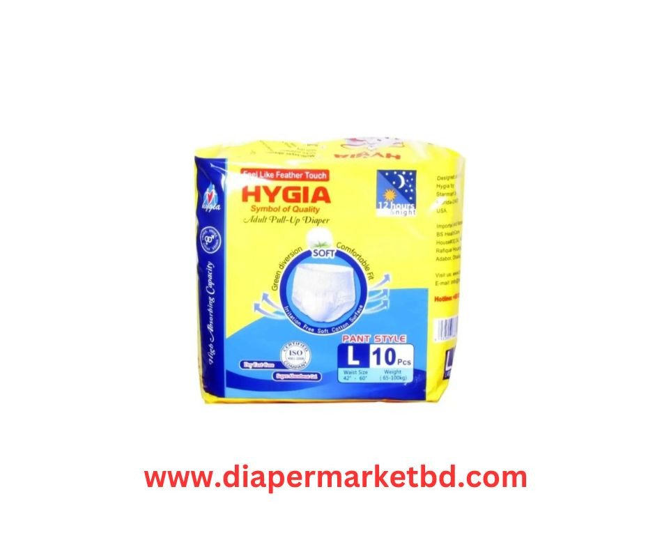 Hygia Adult Diaper Pant Style L Size 10 Pcs Pack