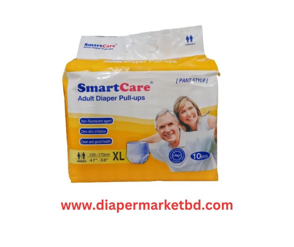 SmartCare XL Pant Style Adult Diaper 47 X 68 inch (120 X 170 cm) 10 Pcs