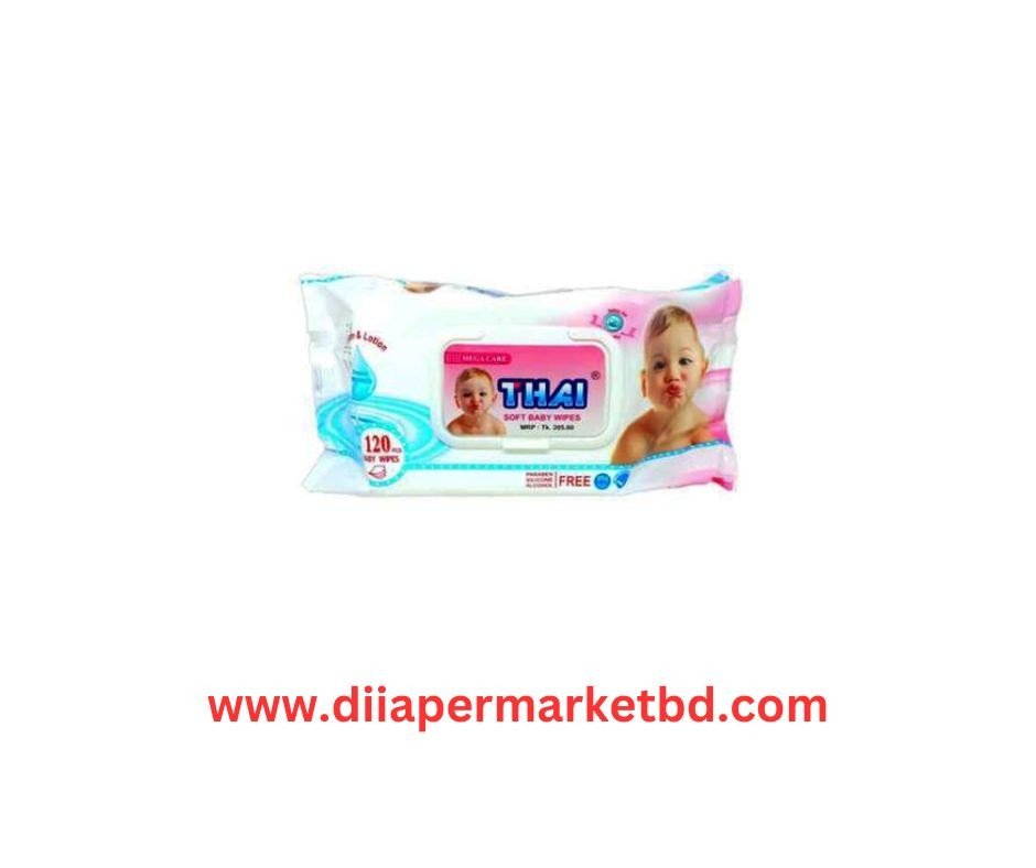 Thai Wet Wipes 120pcs White (Poly)