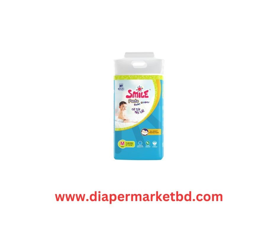 Smile Pants Diaper Medium (7-12kg) 40 pcs