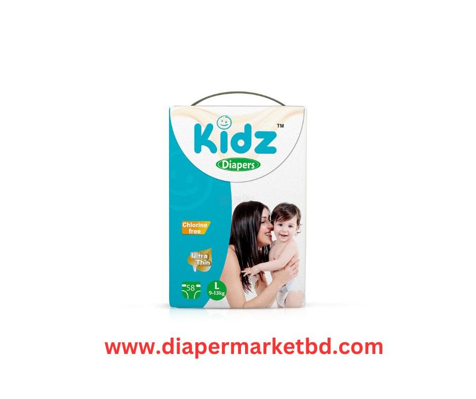 Kidz Baby Pant Diaper Large (9-13 kg) 58 Pcs