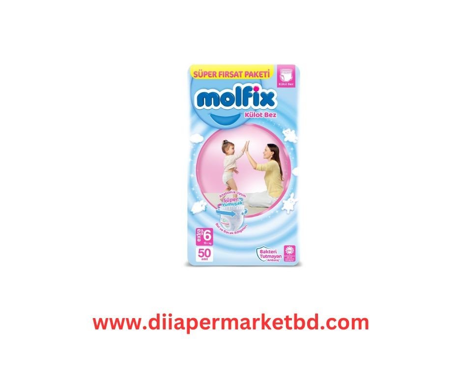 Molfix Pant Diaper Jumbo Extra Large (15+ kg) 50 pcs