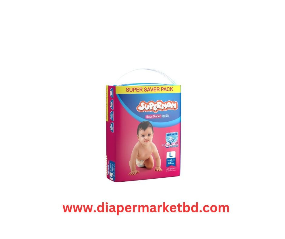 Supermom Baby Diaper Large 9–14 Kg 40 Pcs