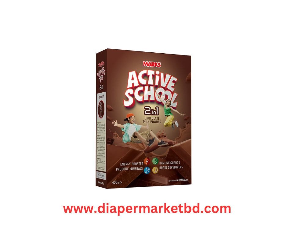 MARKS Active School 2in1 Chocolate Milk Powder 400gm Milk Shake