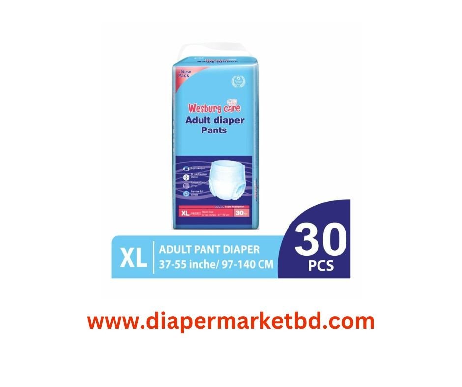 Wesburg Care Adult Diaper Pant XL Size 30 Pcs