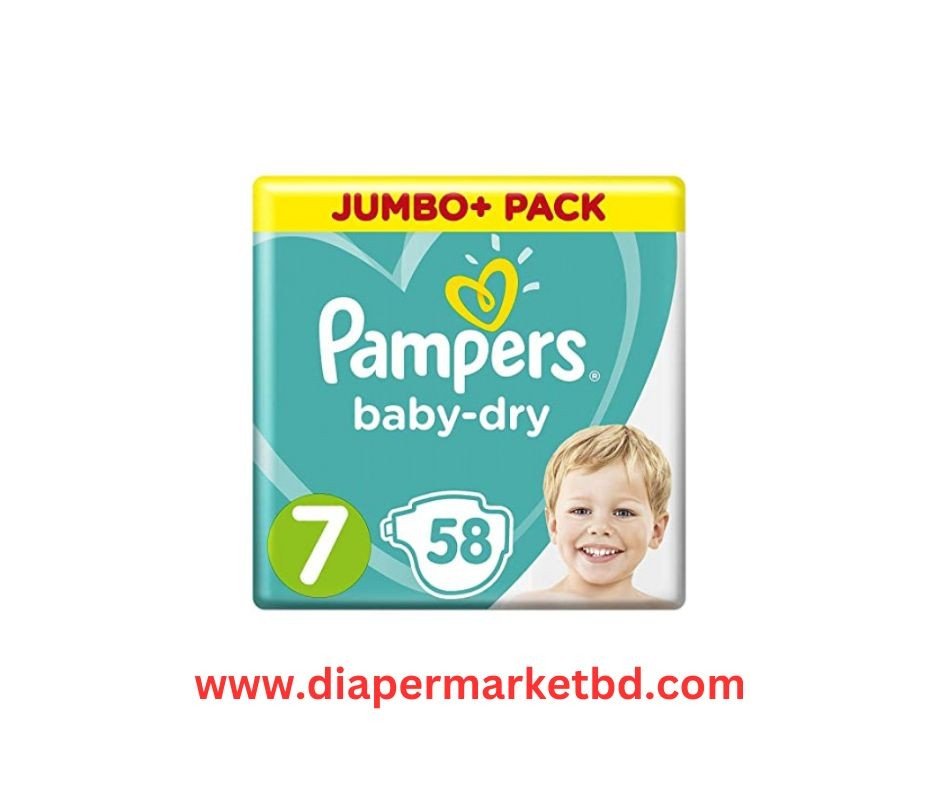 Pampers Baby-Dry 7 Size 58 Pcs 15+kg UK