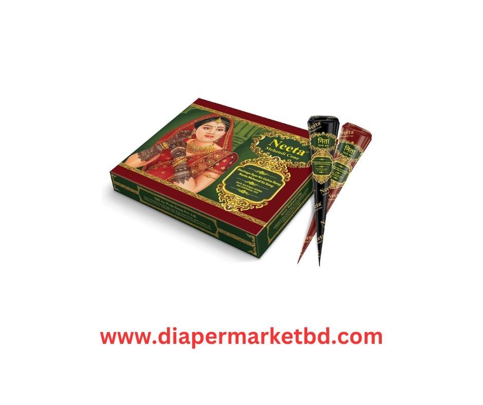 Neeta Natural Henna Mehedi Cones 12 Pis Box Indian
