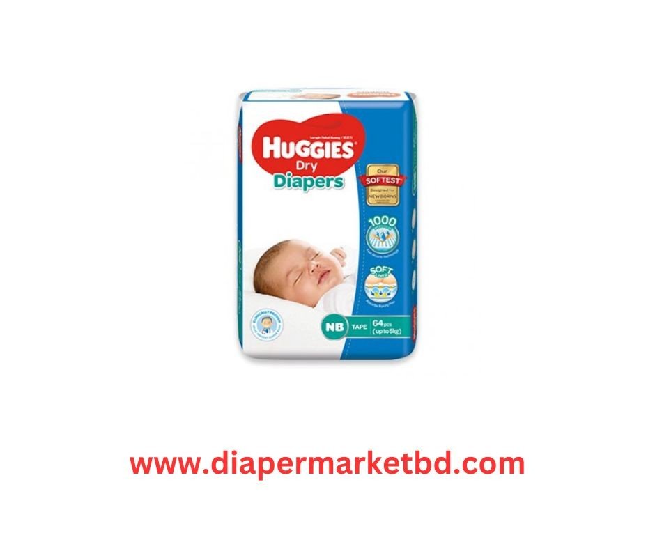 Huggies Dry Belt Diaper New Born 80 Pcs (0-5) Kg