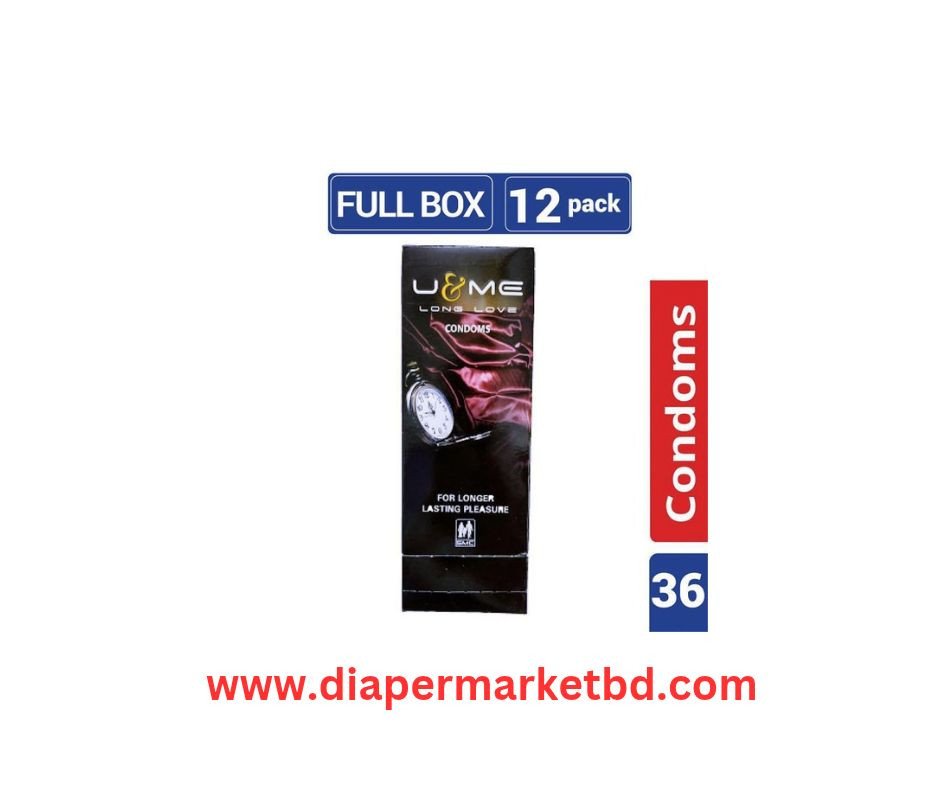U & ME Long Love for Longer Lasting Pleasure Condom Full Box