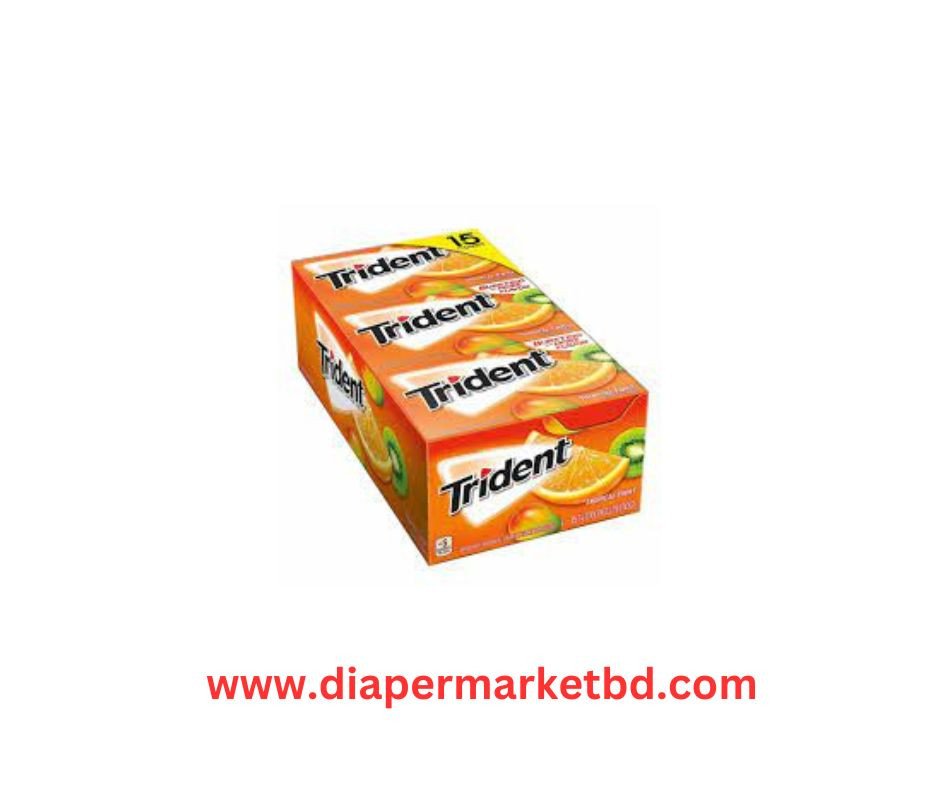 Trident Tropical Sugar Free Chewing Gum (14x12) Sticks
