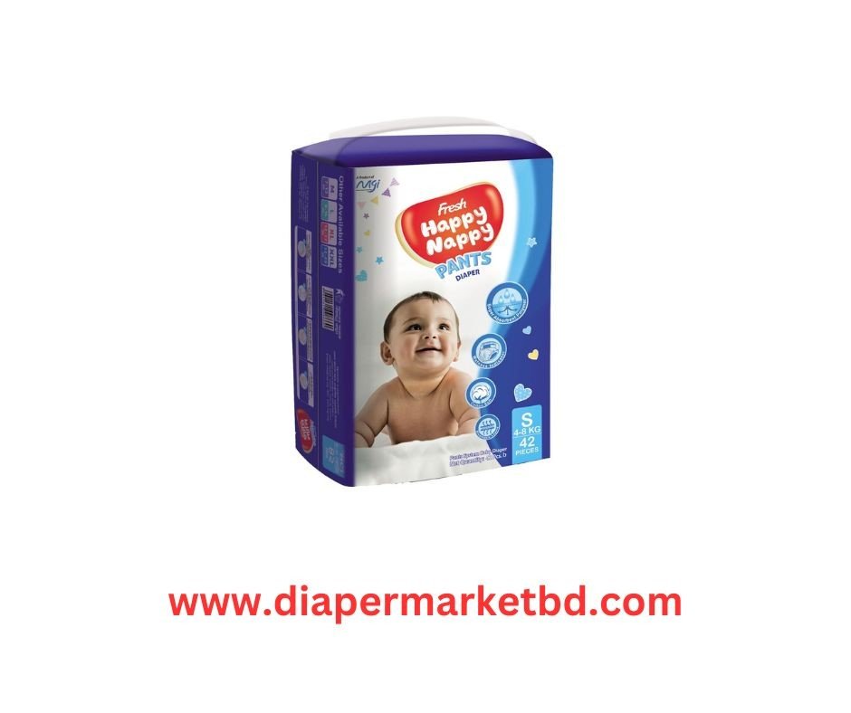 Fresh Happy Nappy Pant Diaper (4-8)Kg S Size 42 Pcs