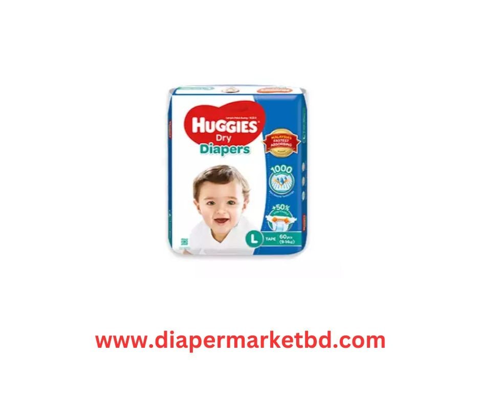 Huggies Dry Belt Diaper Large  (9-14Kg) 54 Pcs