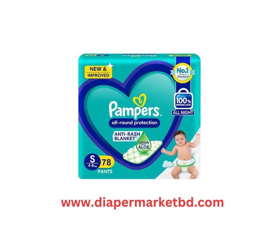 Pampers All Round Protection Diaper Pant Small 4-8 Kg 78 Pcs Pack