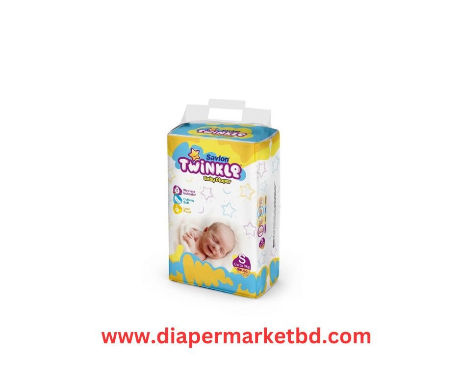 Savlon Twinkle Baby Belt Diaper Small 44 Pcs (Up to 8 kg)