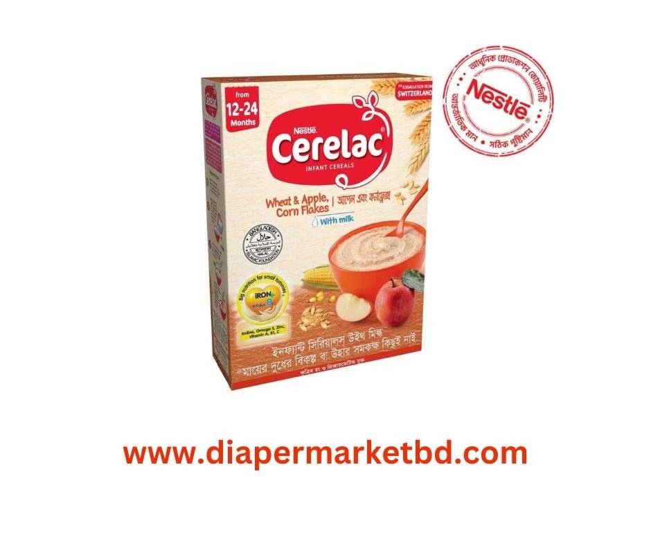Cerelac Stage 4 Wheat & Apple, Corn Flakes with Milk 400gm
