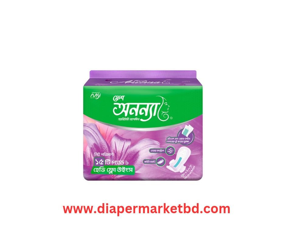 Fresh Anonna Sanitary Napkin Heavy Flow Wings 15 Pads