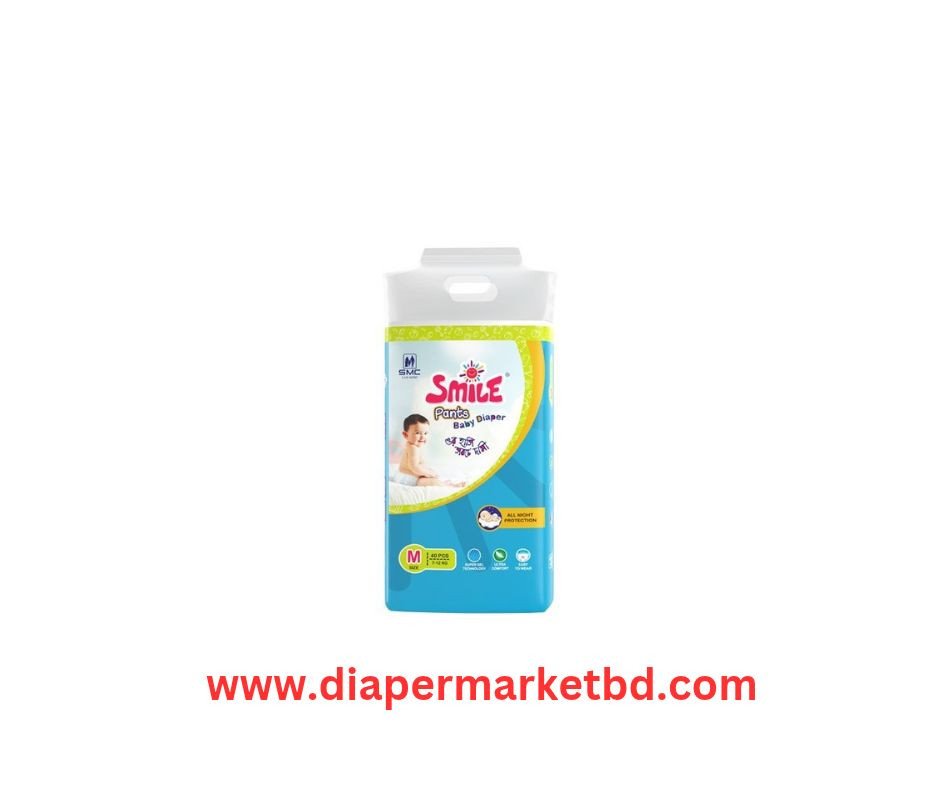 Smile Pants Diaper Medium (7-12kg) 40 Pcs
