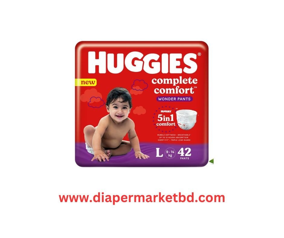 Huggies Wonder Pants L 42pcs (9-14 kg) BUBBLE BED