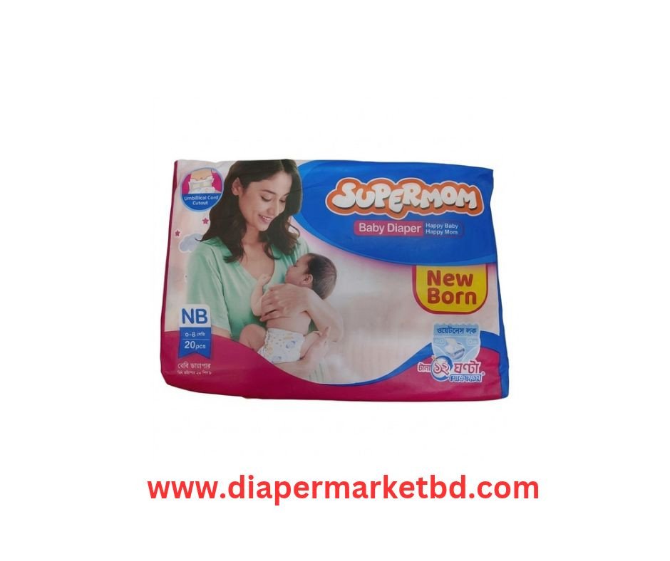 Supermom Baby Diaper New Born 0–4 Kg 20 Pcs
