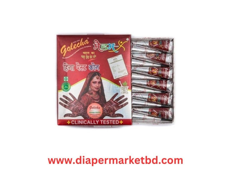 Golecha Mehendi Cone Pack Of 12 Pcs Box Indian