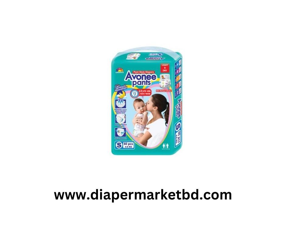 Avonee Pants Baby Diaper S (4-8 Kg) 60 Pcs