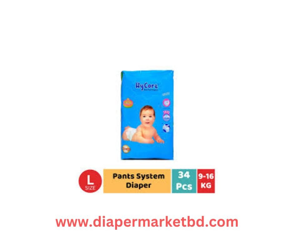 HyCare Baby Diaper L size Pant 34 Pcs Pack