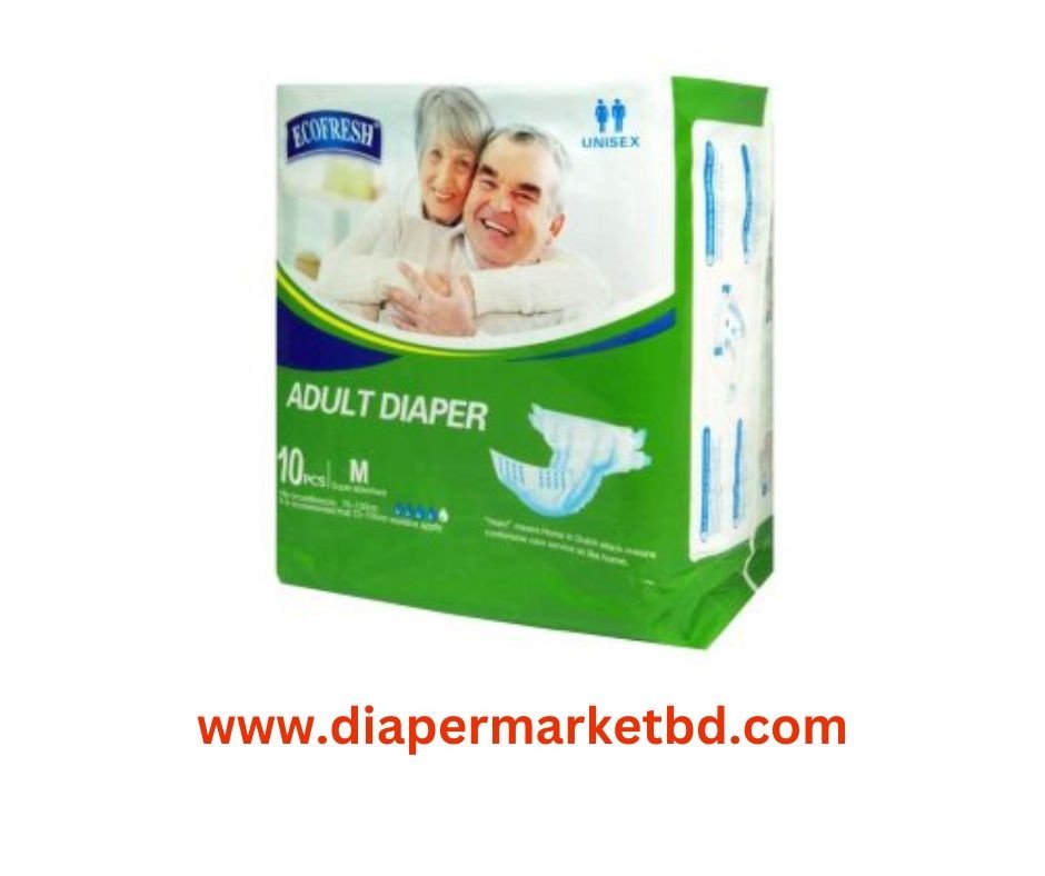 Ecofresh Adult Diaper (Velcro) Medium 10pcs