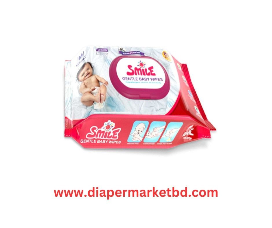 Smile Gentle Baby Wipes - 80 pcs