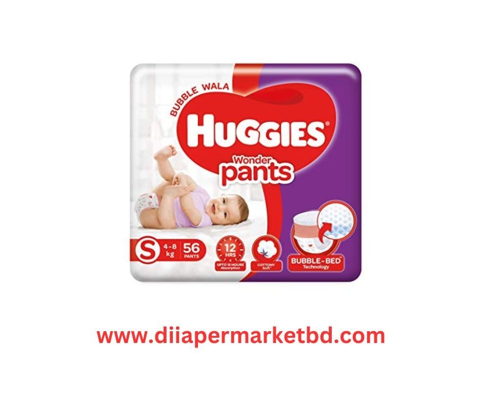 Huggies Wonder Pants Small 56 Pcs (4-8 Kg) Complete Comfort