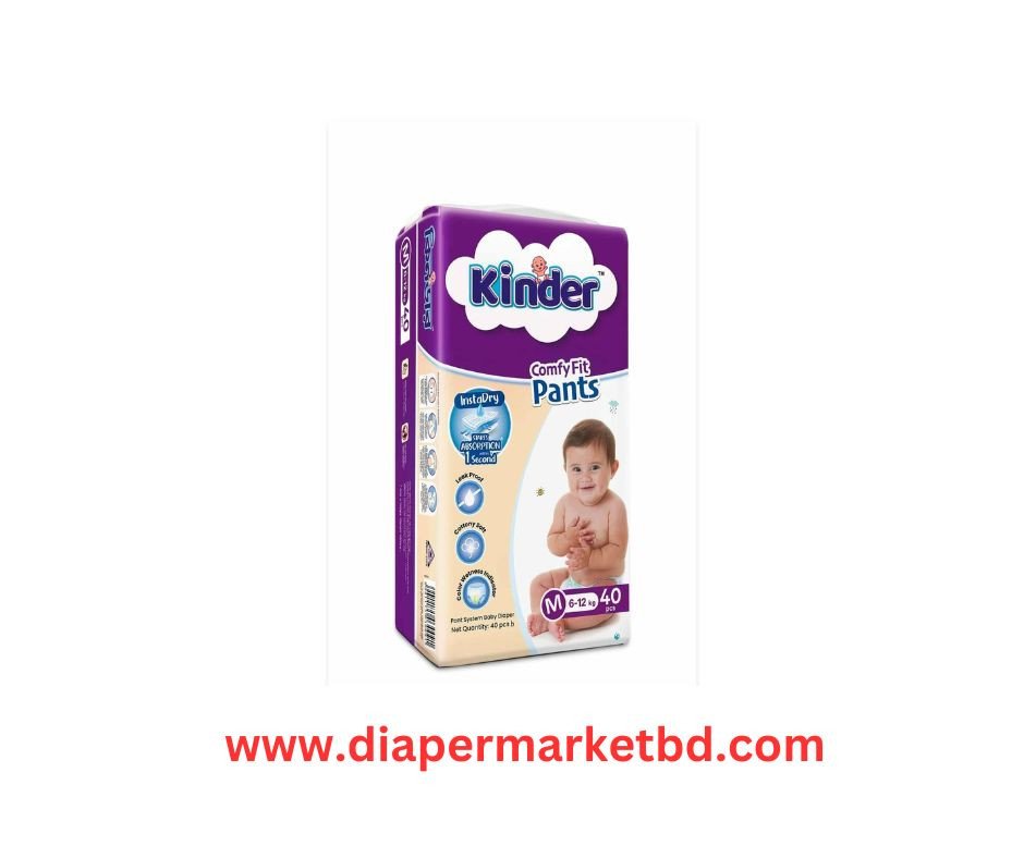Kinder Baby Pant Diaper M Size 40 Pcs Pack