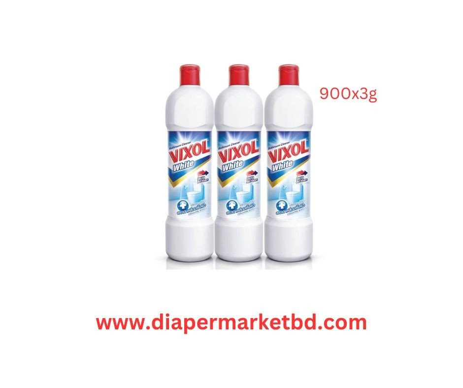 Vixol Bathroom Cleaner White (900x3)ml Combo Thailand