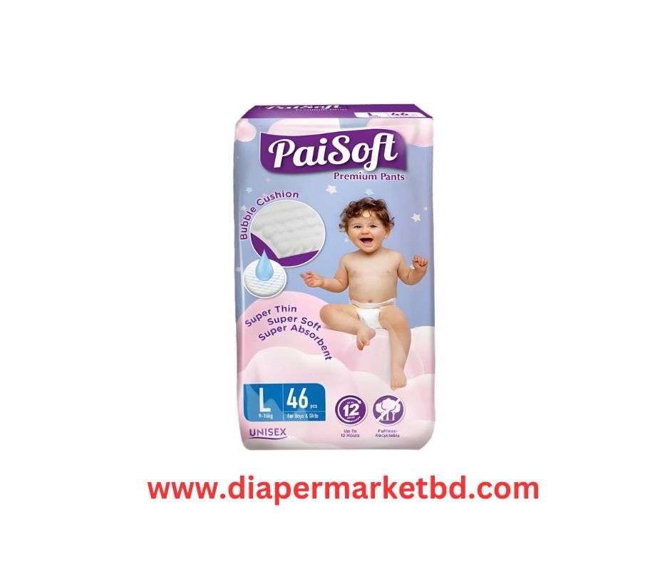 Paisoft Premium Pants Baby Diaper L Size 46 Pcs